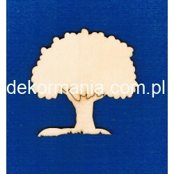 SKLEJKA #3mm Drzewo 7,5x7,5cm, drzewko 7,5x7,5cm / 11457